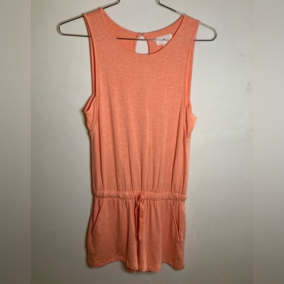 Lou & Grey Signaturesoft Short Romper​​ in Coral​ - Picture 2 of 7